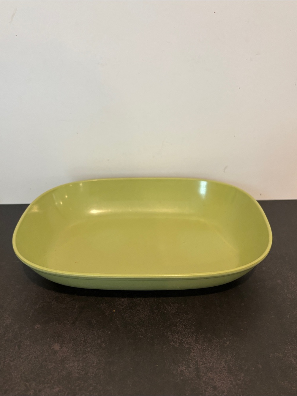 Vintage Texas Ware Melmac Serving Bowl #117 Avocado Lime Green 6” x 8.5”